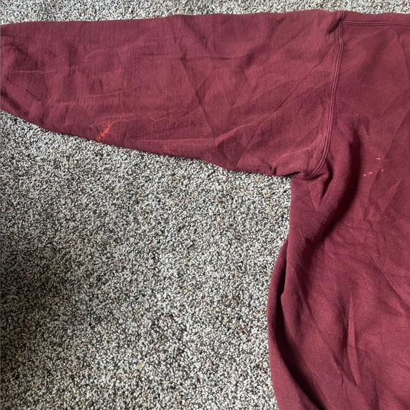 Champion Men's Burgundy Crewneck Sweater Preloved size XL extra large - Picture 3 of 5
